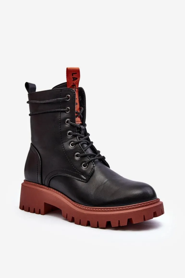 Botki Trapery Damskie La.Fi 250045OR-LA Czarne