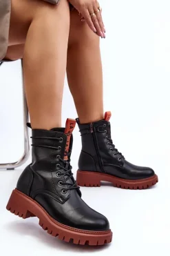 Botki Trapery Damskie La.Fi 250045OR-LA Czarne