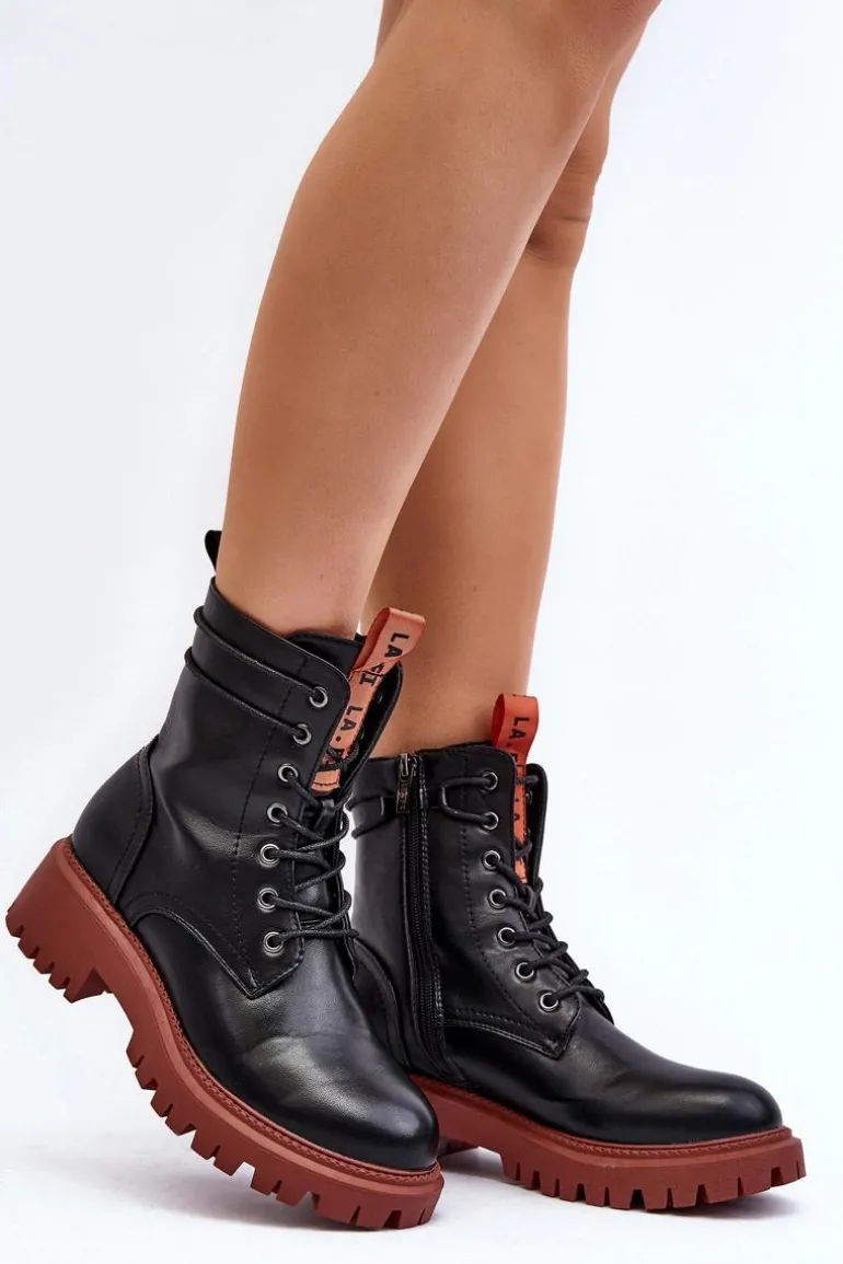 Botki Trapery Damskie La.Fi 250045OR-LA Czarne