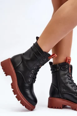 Botki Trapery Damskie La.Fi 250045OR-LA Czarne