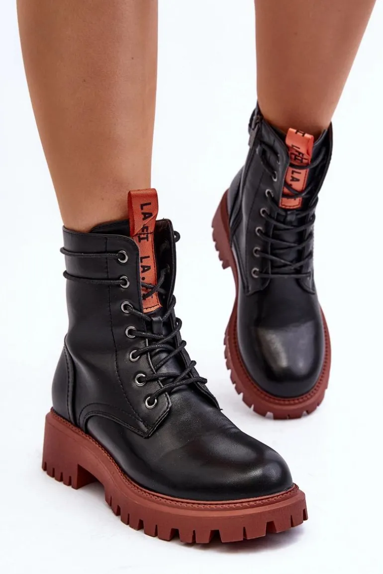 Botki Trapery Damskie La.Fi 250045OR-LA Czarne