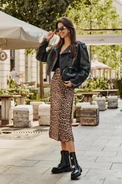 Botki Workery Damskie Eko Skórzane Z Przypinkami Czarne Kristines