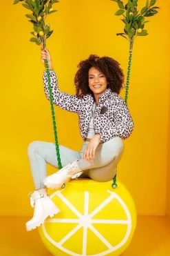 Botki Workery Na Platformie z Nerką Różowe Saturday