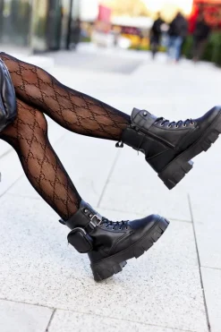 Botki Workery Z Nerką Czarne Olenisse