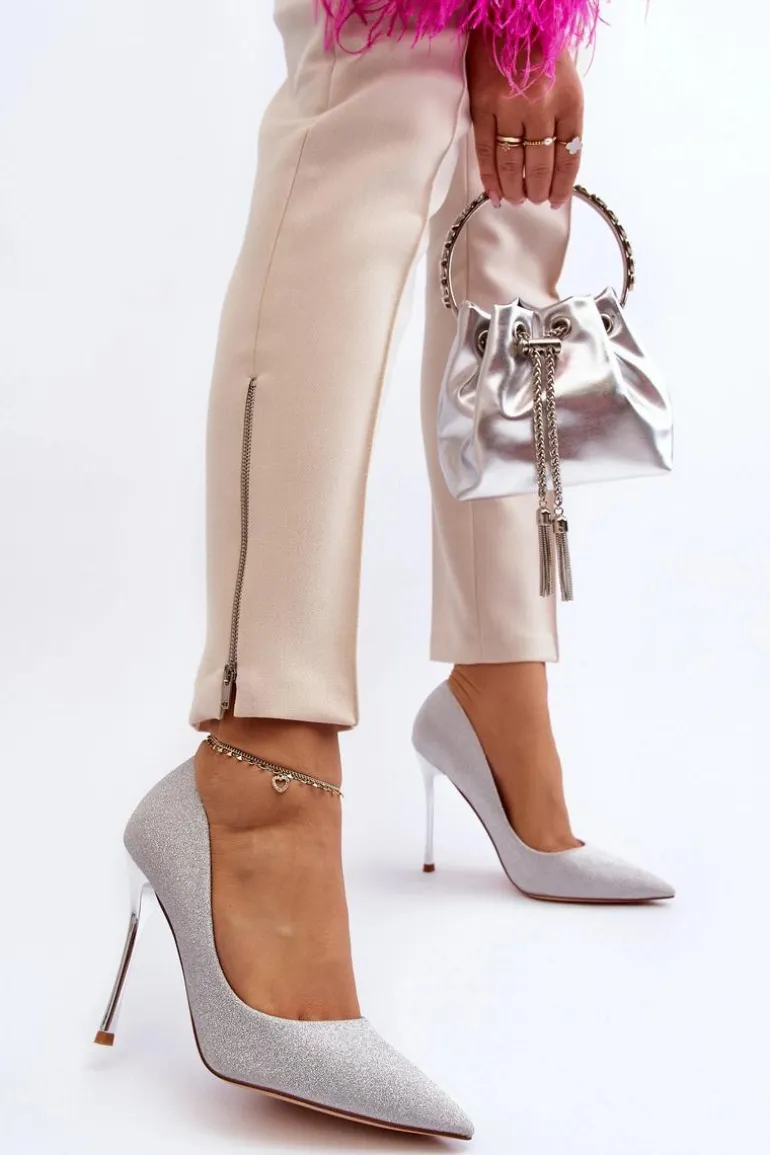 Brokatowe Szpilki Srebrne Tiberona