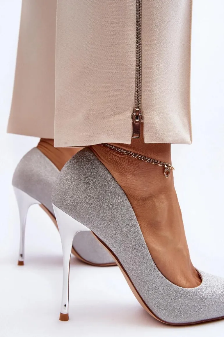 Brokatowe Szpilki Srebrne Tiberona