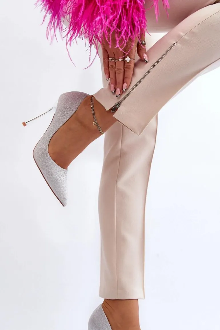 Brokatowe Szpilki Srebrne Tiberona