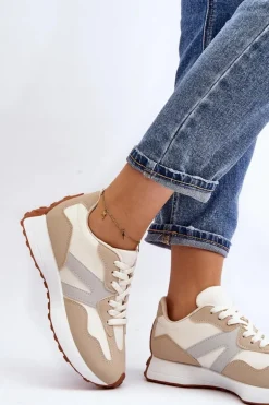 Buty Sportowe Damskie Beżowe Chloette