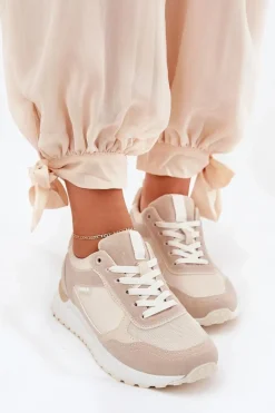 Buty Sportowe Damskie Beżowe Laaksona