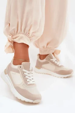 Buty Sportowe Damskie Beżowe Laaksona