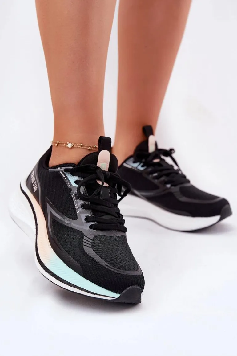 Buty Sportowe Damskie Big Star RR274A160 HI-POLY SYSTEM Czarne