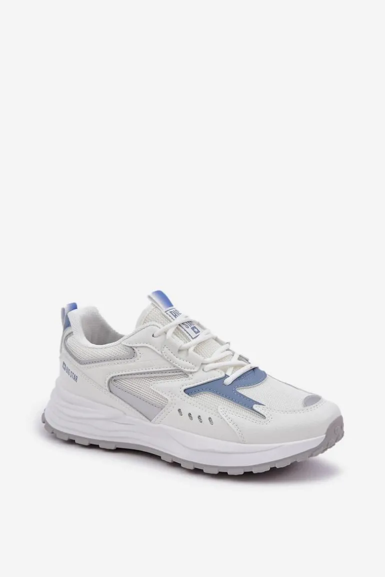 Buty Sportowe Damskie Big Star NN274A094 HI-POLY SYSTEM Biało-Niebieskie