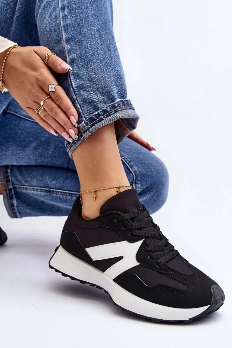 Buty Sportowe Damskie Czarne Chloette