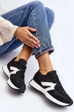 Buty Sportowe Damskie Czarne Chloette