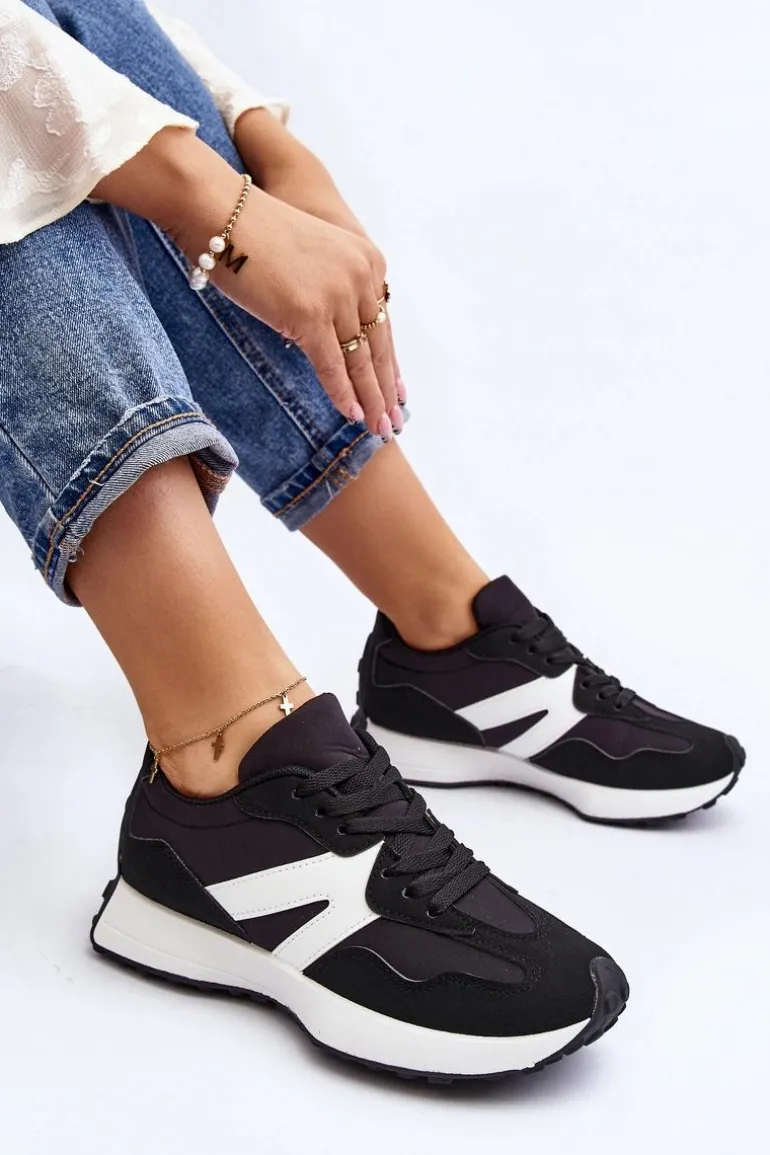 Buty Sportowe Damskie Czarne Chloette