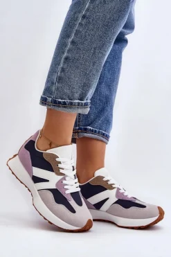Buty Sportowe Damskie Fioletowe Chloette