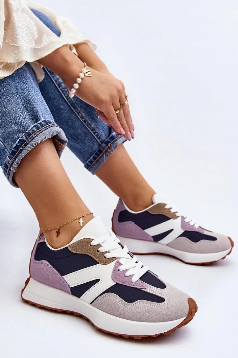 Buty Sportowe Damskie Fioletowe Chloette