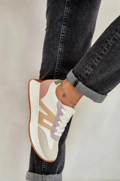 Buty Sportowe Damskie Na Platformie Multikolor Emidi