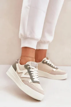 Buty Sportowe Damskie Na Platformie Panterka Zielone Lorori