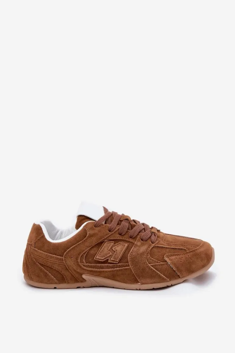 Buty Sportowe Damskie Z Eko Zamszu Camel Dorella