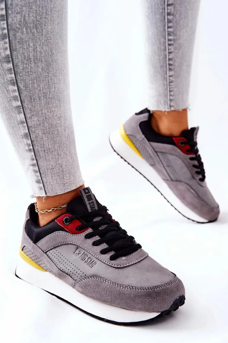 Buty Sportowe Memory Foam Big Star II274406 Szare