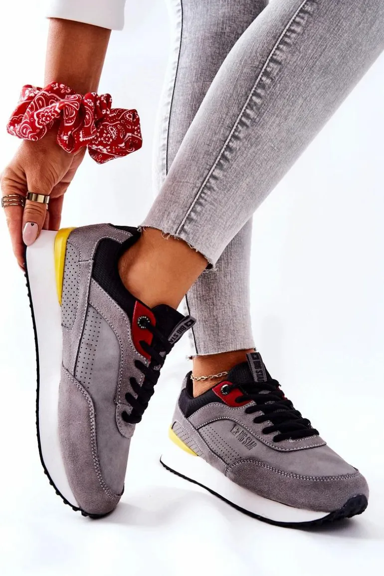 Buty Sportowe Memory Foam Big Star II274406 Szare