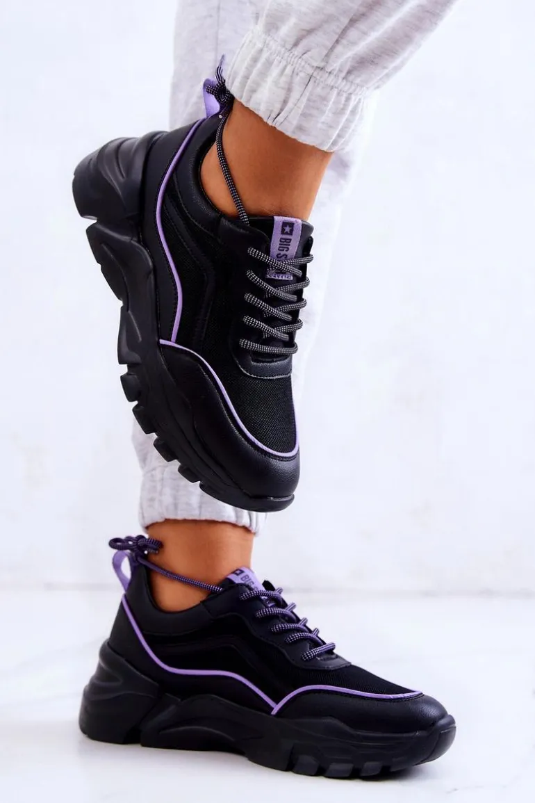 Buty Sportowe Memory Foam Big Star JJ274786 Czarne