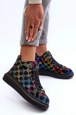 Buty Sportowe Na Platformie Dżety GOE MM2N4009 Czarne