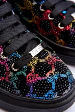 Buty Sportowe Na Platformie Dżety GOE MM2N4009 Czarne