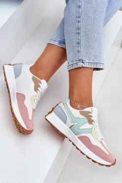 Buty Sportowe Sneakersy Damskie Multikolor Britma