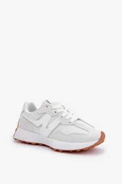 Buty Sportowe Sneakersy Damskie Białe Britma