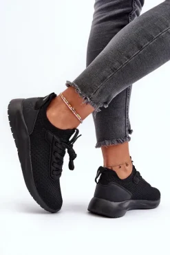 Buty Sportowe Sneakersy Damskie 4F 4FRSS24FLOWF055 Czarne