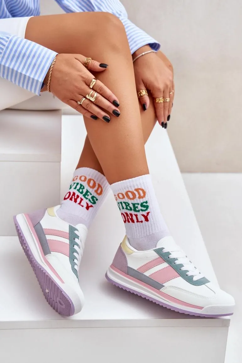 Buty Sportowe Sneakersy Damskie Multikolor Galabis