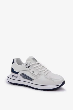 Buty Sportowe Sneakersy Damskie Big Star NN274A103 HI-POLY SYSTEM Biało-Granatowe