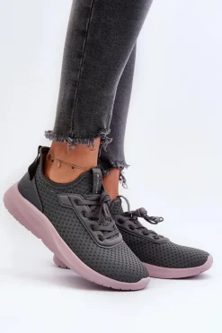 Buty Sportowe Sneakersy Damskie 4F 4FRSS24FLOWF055 Ciemnoszare