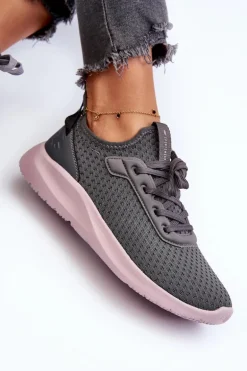 Buty Sportowe Sneakersy Damskie 4F 4FRSS24FLOWF055 Ciemnoszare