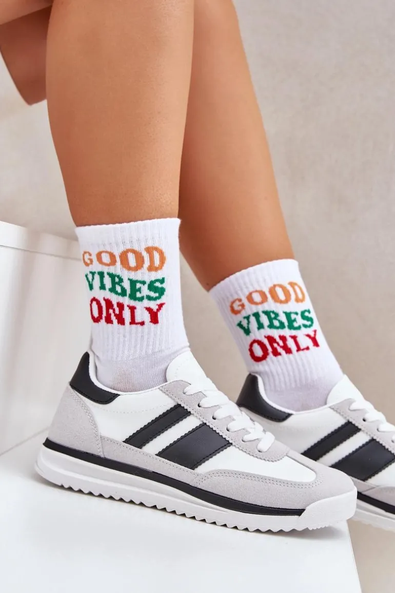 Buty Sportowe Sneakersy Damskie Białe Galabis