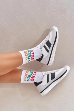 Buty Sportowe Sneakersy Damskie Białe Galabis