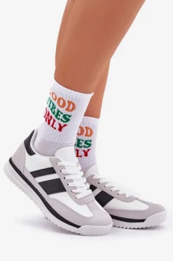 Buty Sportowe Sneakersy Damskie Białe Galabis