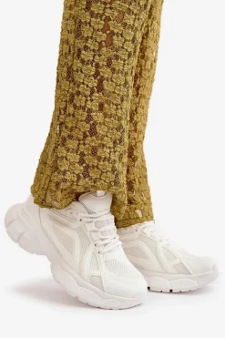 Buty Sportowe Sneakersy Damskie Białe Timoci