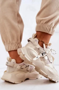 Buty Sportowe Sneakersy GOE JJ2N4082 Beżowe