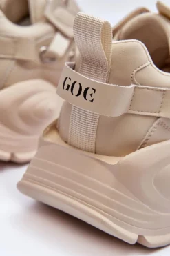 Buty Sportowe Sneakersy GOE MM2N4015 Beżowe
