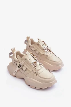 Buty Sportowe Sneakersy GOE MM2N4015 Beżowe