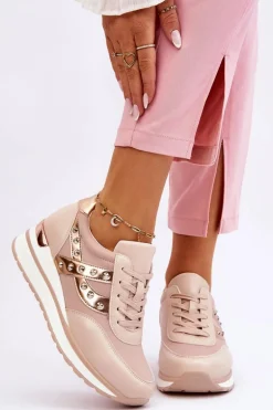 Buty Sportowe Z Ćwiekami Nude Adley