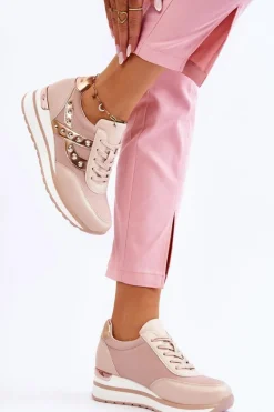 Buty Sportowe Z Ćwiekami Nude Adley