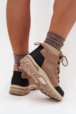 Buty Trekkingowe Damskie Big Star SS274095 Beżowe