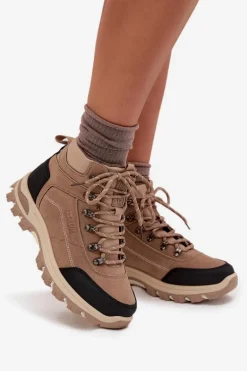 Buty Trekkingowe Damskie Big Star SS274095 Beżowe