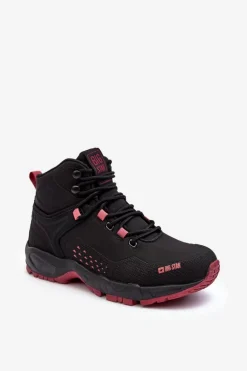 Buty Trekkingowe Trapery Memory Foam System Czarne Big Star MM274562