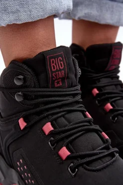 Buty Trekkingowe Trapery Memory Foam System Czarne Big Star MM274562