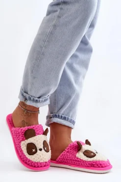 Ciepłe Kapcie Damskie Różowe Priseth